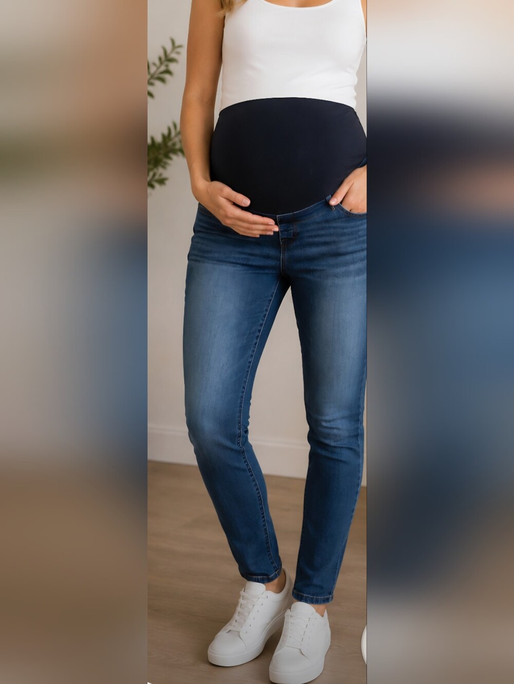 Isabel Maternity -skinny Stretch Maternity Jeans - Dark Blue 16/33